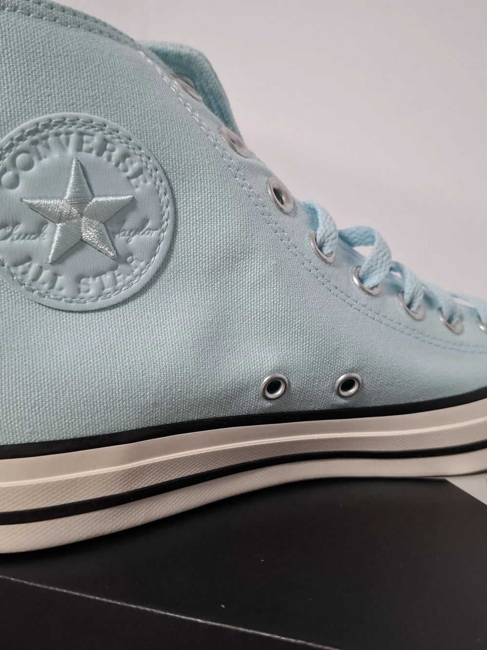 Converse Women’s High-Top Sneakers in Light Blue
